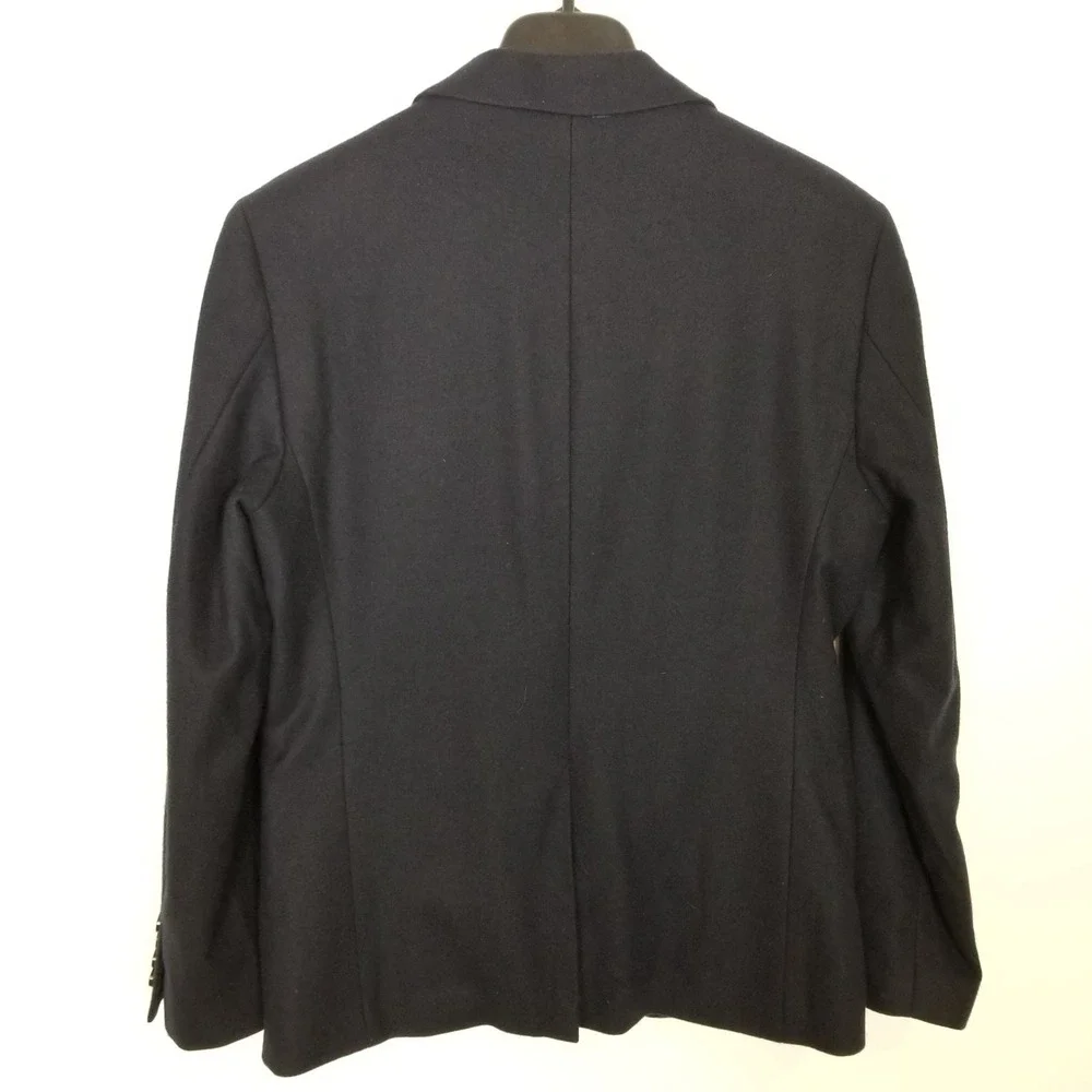VTG Operations for Levi Strauss Men Wool Blend Blazer Jacket Sz L Navy Button Up